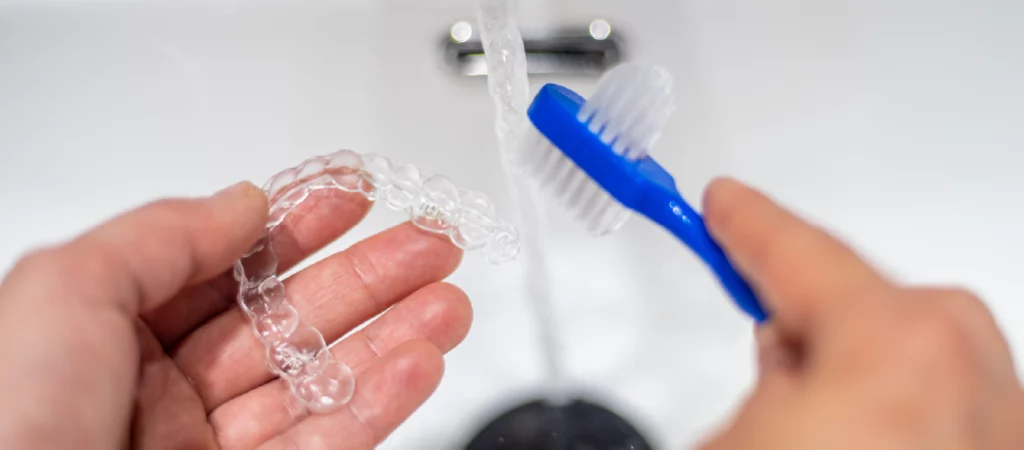 limpar alinhadores invisíveis